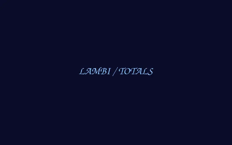 Lambi and totals listed on an 11xplay cricket event