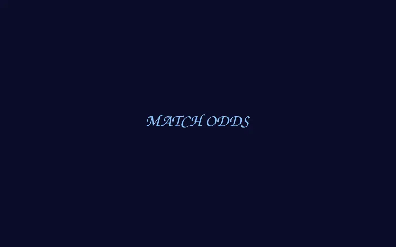 Match odds market on an 11xplay cricket fixture